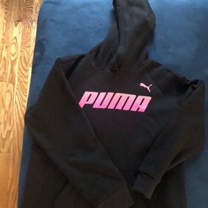 Black Puma Pullover hoodie